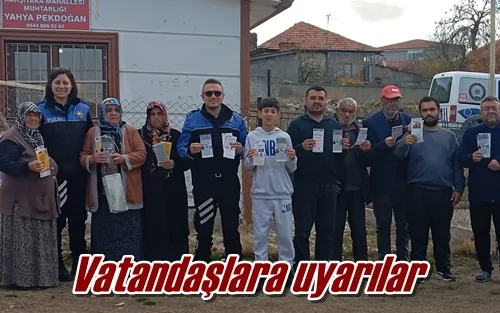 Vatandaşlara uyarılar