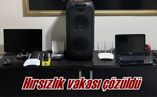 Hırsızlık vakası çözüldü