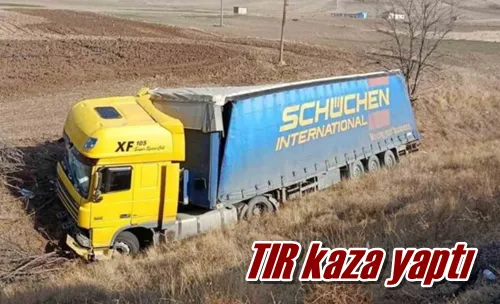 TIR kaza yaptı