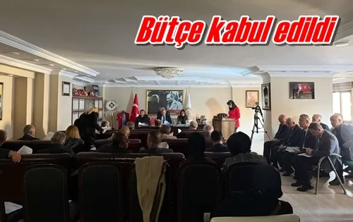 Bütçe kabul edildi