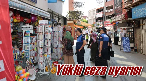 Yüklü ceza uyarısı