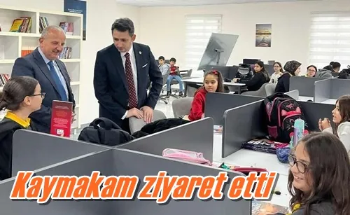 Kaymakam ziyaret etti