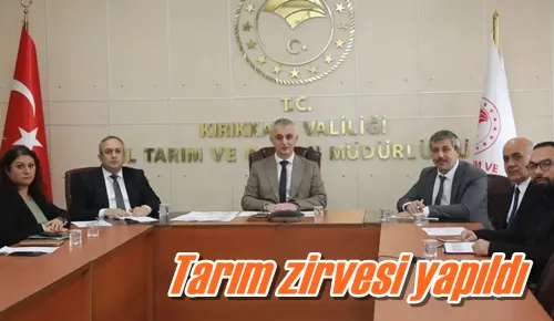 Tarım zirvesi yapıldı