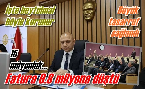 15 milyonluk fatura…