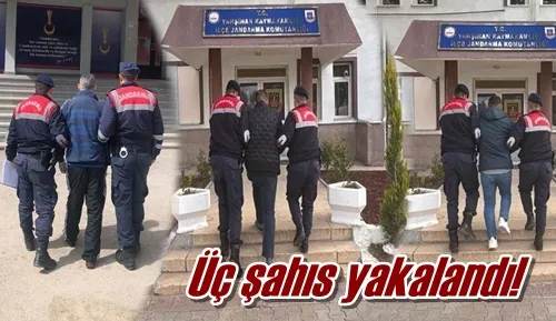 Üç şahıs yakalandı!