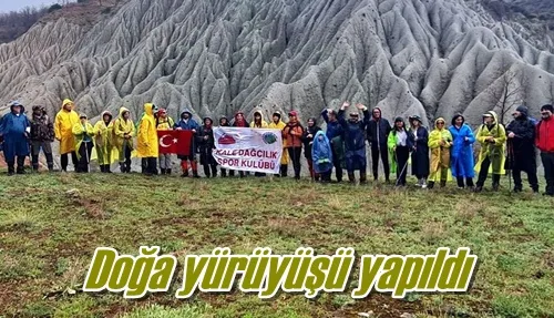 Doğa yürüyüşü yapıldı