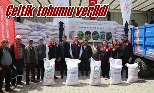 Çeltik tohumu verildi