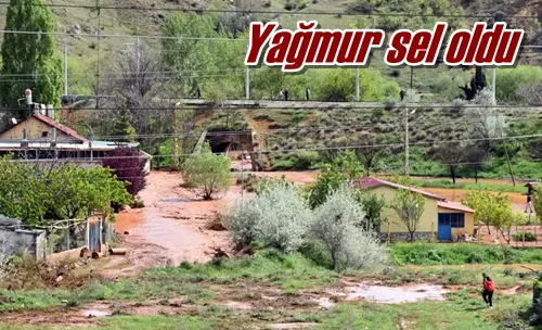 Yağmur sel oldu