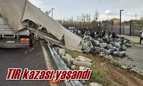 TIR kazası yaşandı