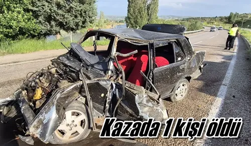 Kazada 1 kişi öldü