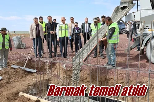 Barınak temeli atıldı