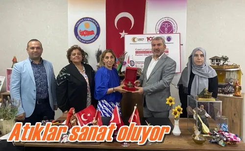 Atıklar sanat oluyor