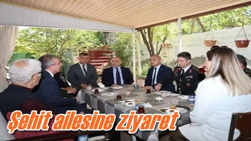 Şehit ailesine ziyaret