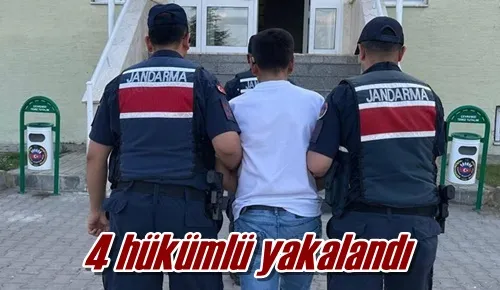 4 hükümlü yakalandı