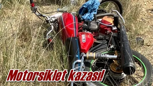 Motorsiklet kazası!