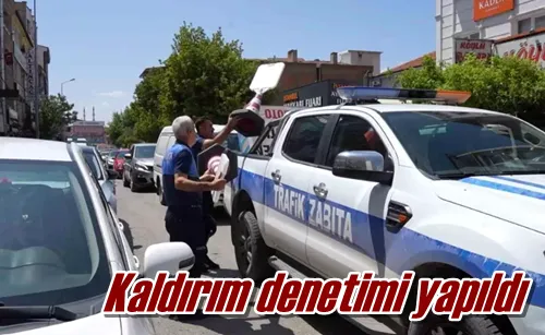 Kaldırım denetimi yapıldı