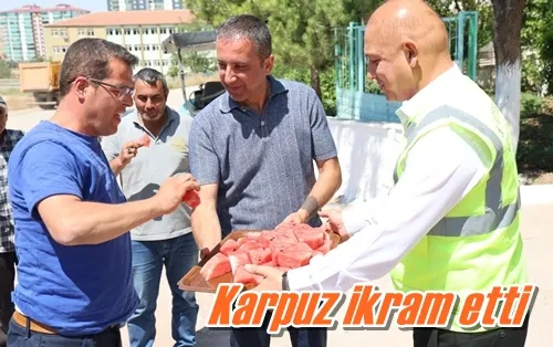 Karpuz ikram etti