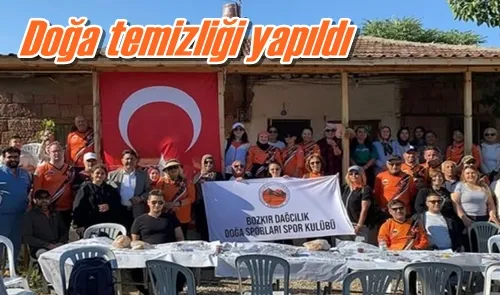 Doğa temizliği yapıldı