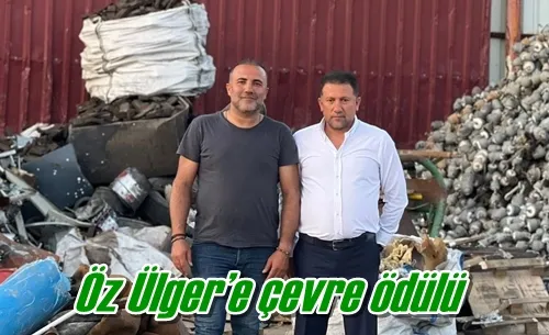 Öz Ülger’e çevre ödülü 