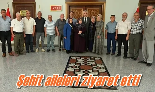Şehit aileleri ziyaret etti