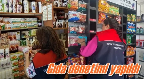 Gıda denetimi yapıldı