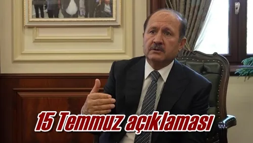 15 Temmuz açıklaması