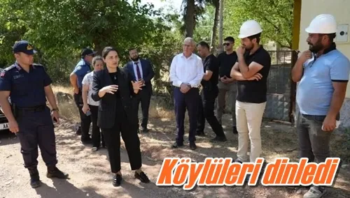 Köylüleri dinledi