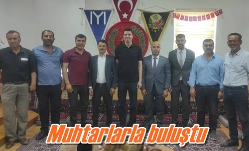 Muhtarlarla buluştu