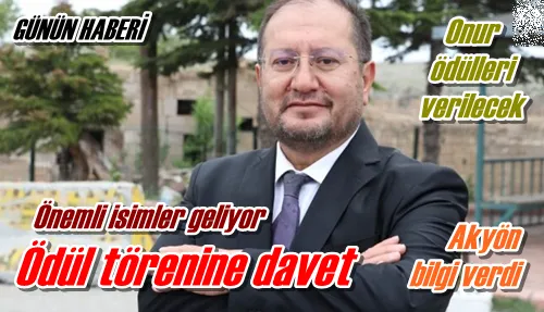Ödül törenine davet