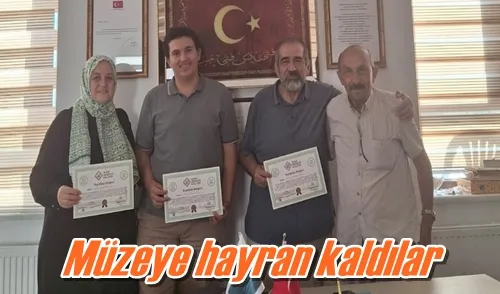 Müzeye hayran kaldılar