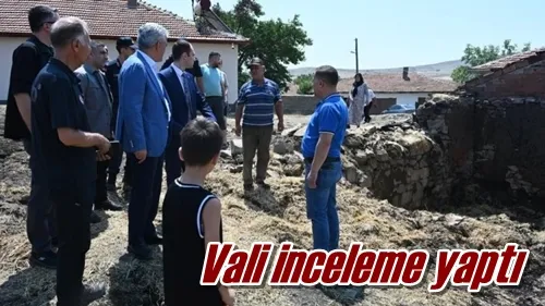 Vali inceleme yaptı