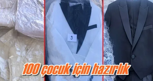 100 çocuk için hazırlık