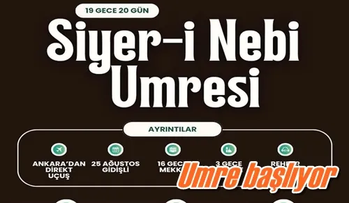 Umre başlıyor