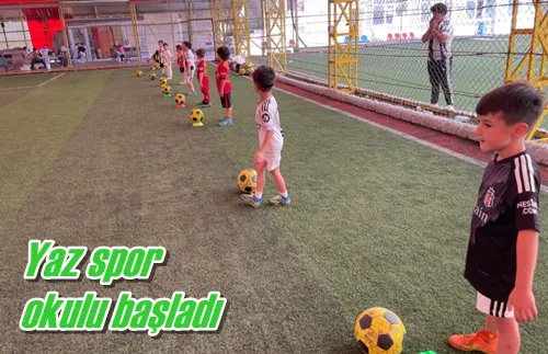 Yaz spor okulu başladı