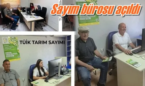 Sayım bürosu açıldı