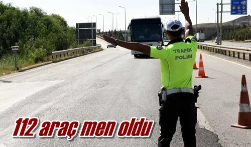 112 araç men oldu