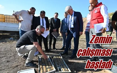 Zemin çalışması başladı