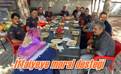 İtfaiyeye moral desteği