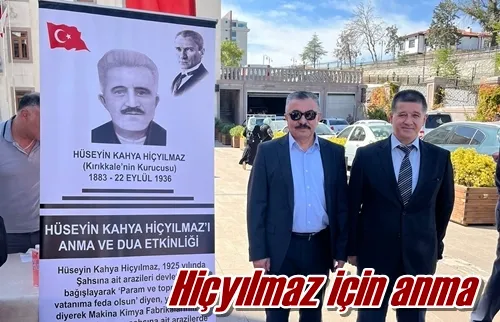 Hiçyılmaz için anma