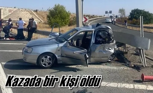 Kazada bir kişi öldü