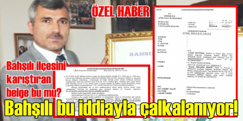 Bahşılı Bu İddiayla Çalkalanıyor!