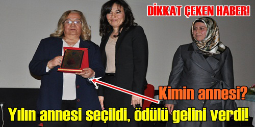 Dikkat çeken ödül!  