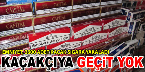 Kaçak Sigara Yakalandı