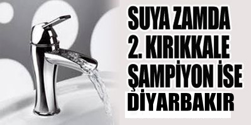 Su Zammında Kırıkkale 2. Sırada