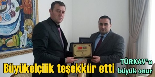 Büyükelçiliğe ziyaret etti