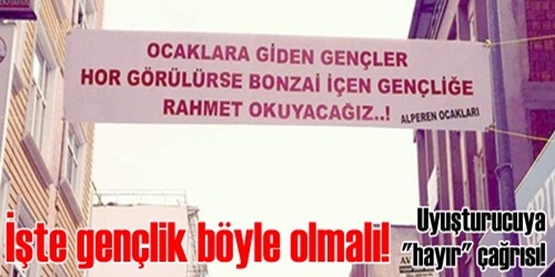 Uyuşturucuya hayır diyorlar!