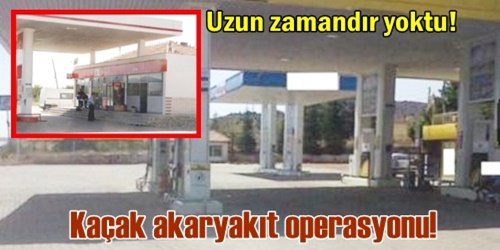 Kaçak akaryakıt operasyonu