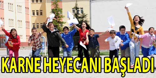 Okullarda Karne Heyecanı