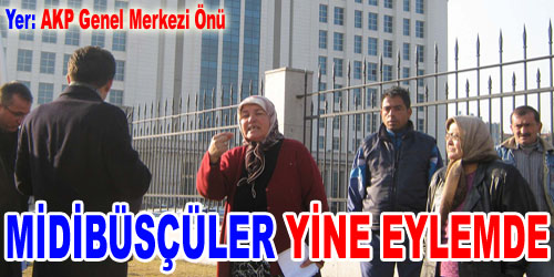 Midibüsçülerden Eylem