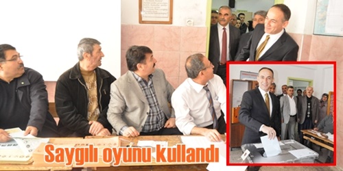 Saygılı oyunu kullandı 